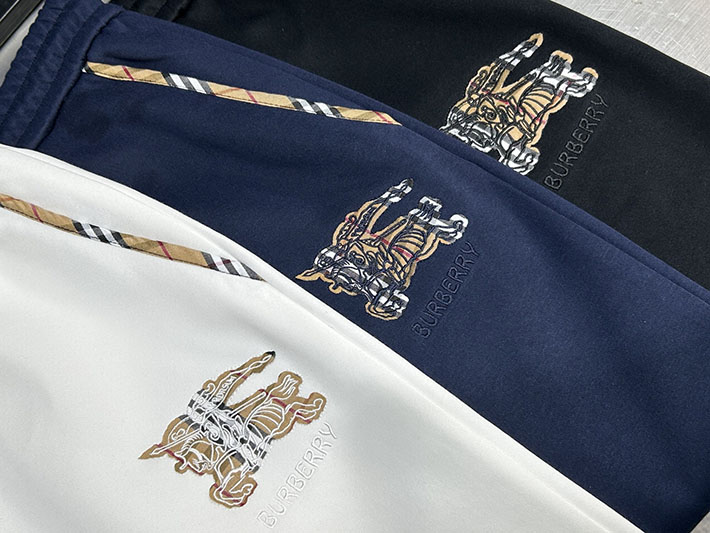 最高級バーバリースーパーコピー BURBERRY ロングパンツ メンズ ボトムス スウェット ロゴプリント ホワイト 2525242 バーバリー パンツ メンズ - 画像 (3)