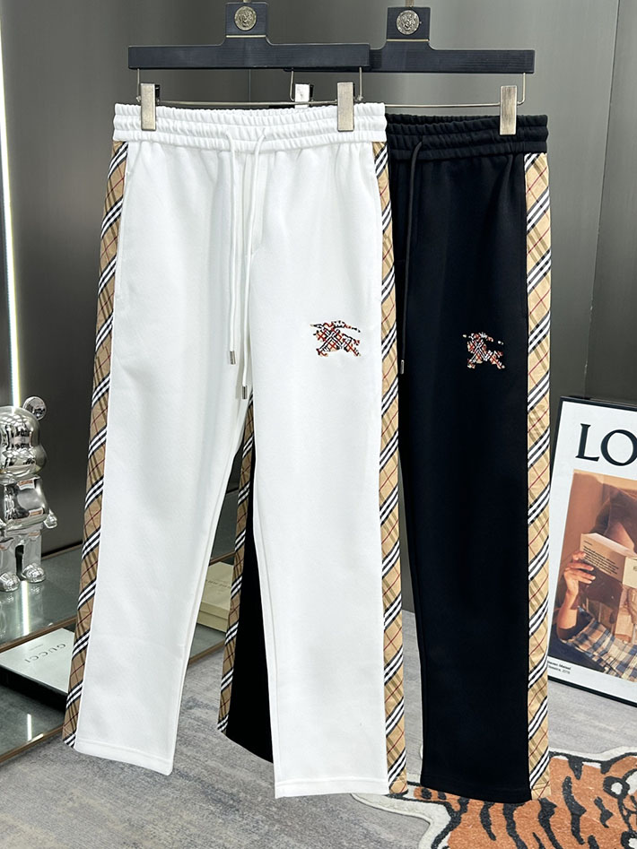 最高級バーバリースーパーコピー BURBERRY ヴィンテージチェックパネルコットンパンツ ボトムス ブラック 2525245 バーバリー パンツ コーデ - 画像 (11)