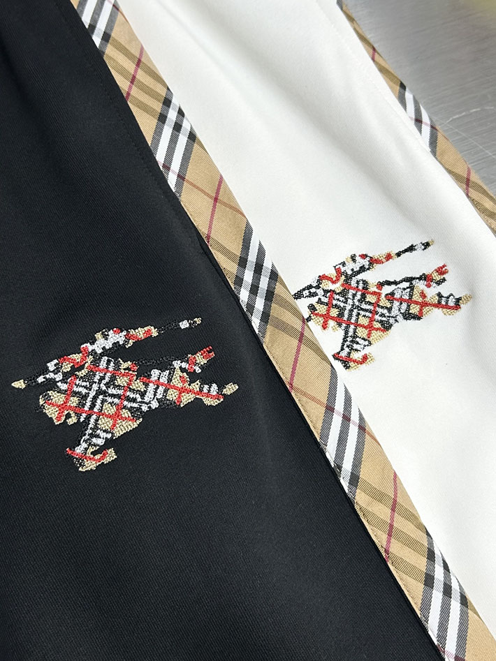 最高級バーバリースーパーコピー BURBERRY ヴィンテージチェックパネルコットンパンツ ボトムス ホワイト 2525246 バーバリー パンツ コーデ - 画像 (2)