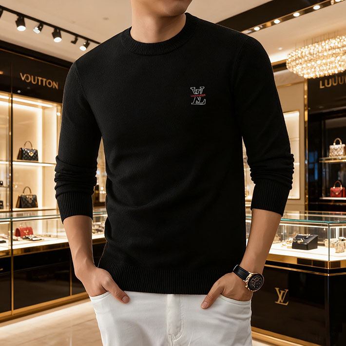 最高級ルイヴィトンスーパーコピー Vuitton セーター メンズ ウール100% 高品質 ニット 2525358 ヴィトン ニット メンズ - 画像 (9)