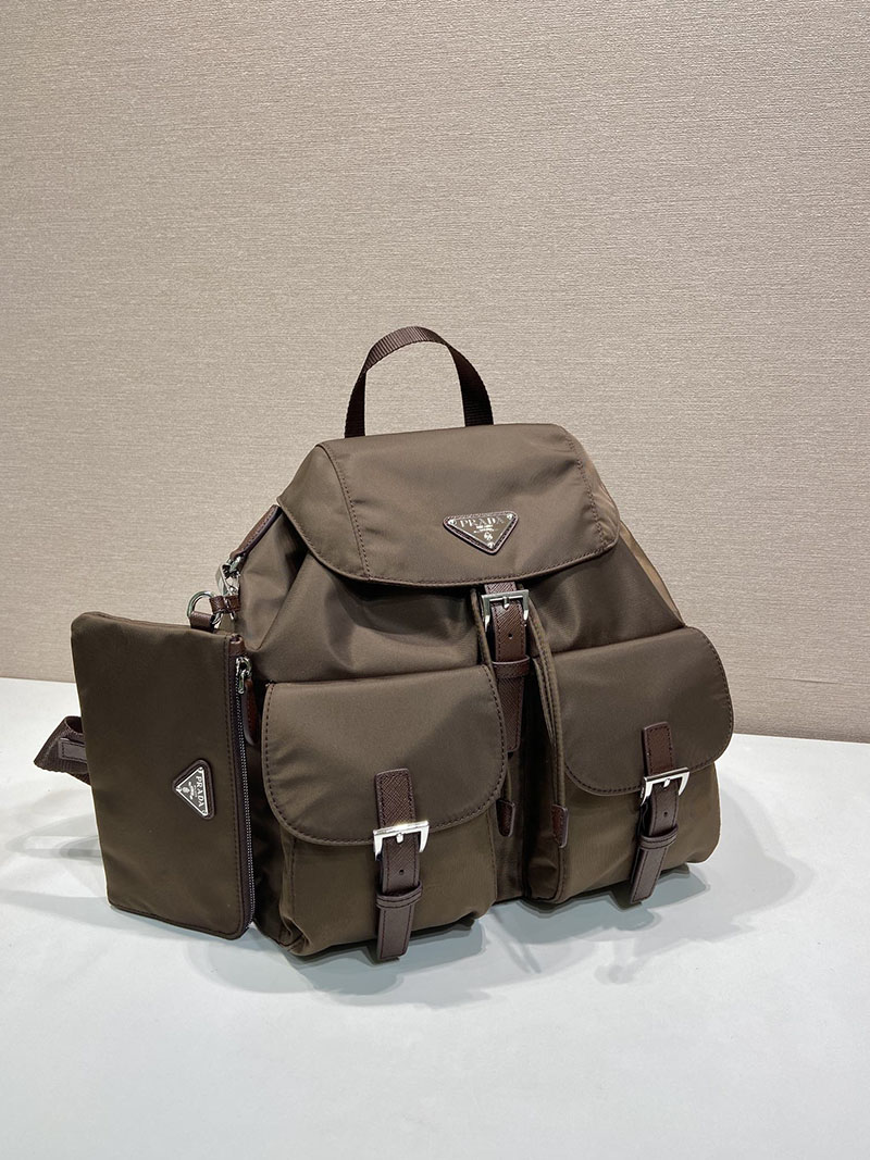 プラダ バッグ レディース PRADA ミディアム Re-Nylon バックパック ウォームブラウン 1BZ811_RV44_F0DFH プラダ バック パック ナイロン - 画像 (9)