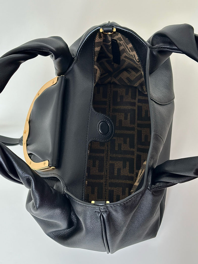 フェンディ 人気バッグ FENDI スパイ スモール バッグ ブラック 8BR838AYCTF0KUR フェンディ スパイ バッグ 流行 - 画像 (2)