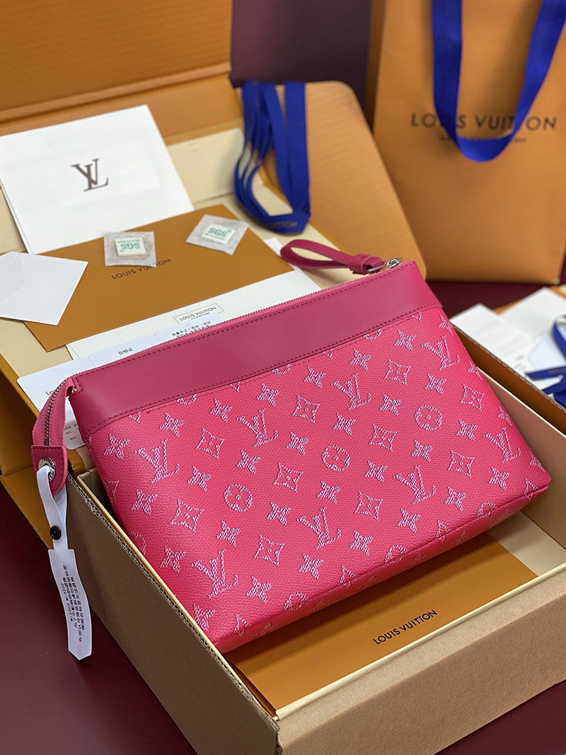 ルイヴィトン バッグ 新作 Louis Vuitton ポシェット・ヴォワヤージュ ローズポンディシェリ M26827 ヴィトン クラッチバッグ メンズ - 画像 (13)