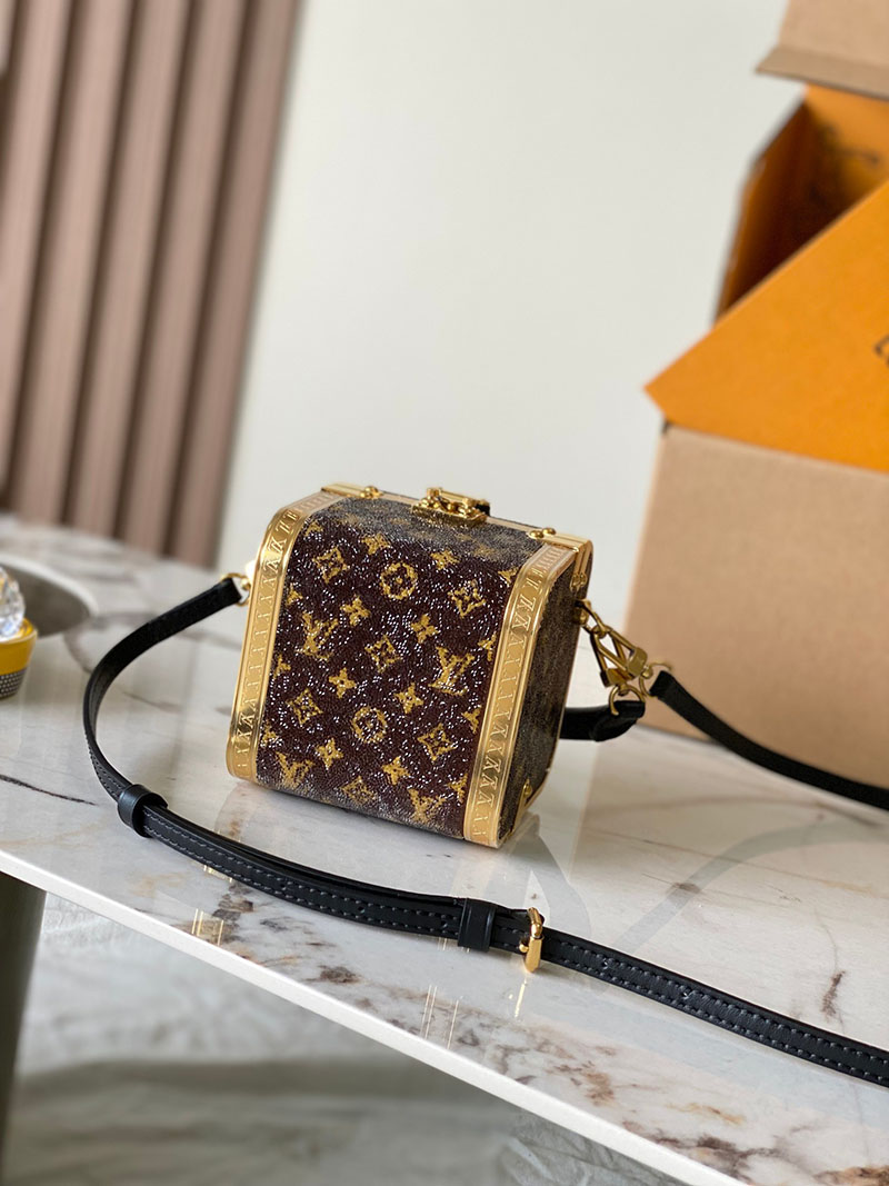 ルイヴィトン バッグ 新作 Louis Vuitton レア トレジャーボックス ブラウン M83089 ルイヴィトン ボックス バッグ - 画像 (7)
