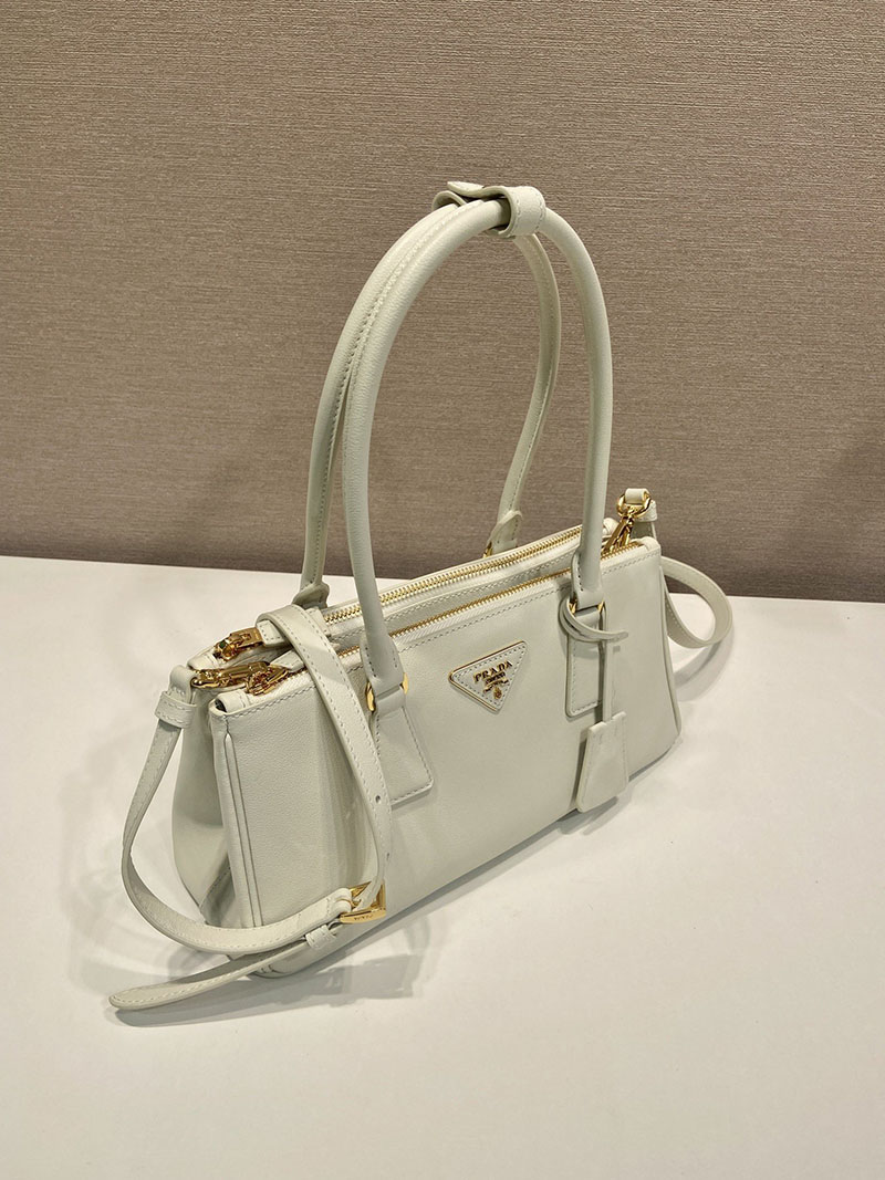 プラダ バッグ レディース PRADA ガレリア ミディアム レザー バッグ ホワイト 1BA457_2CYS_F0009 プラダ ハンドバッグ レザー - 画像 (8)