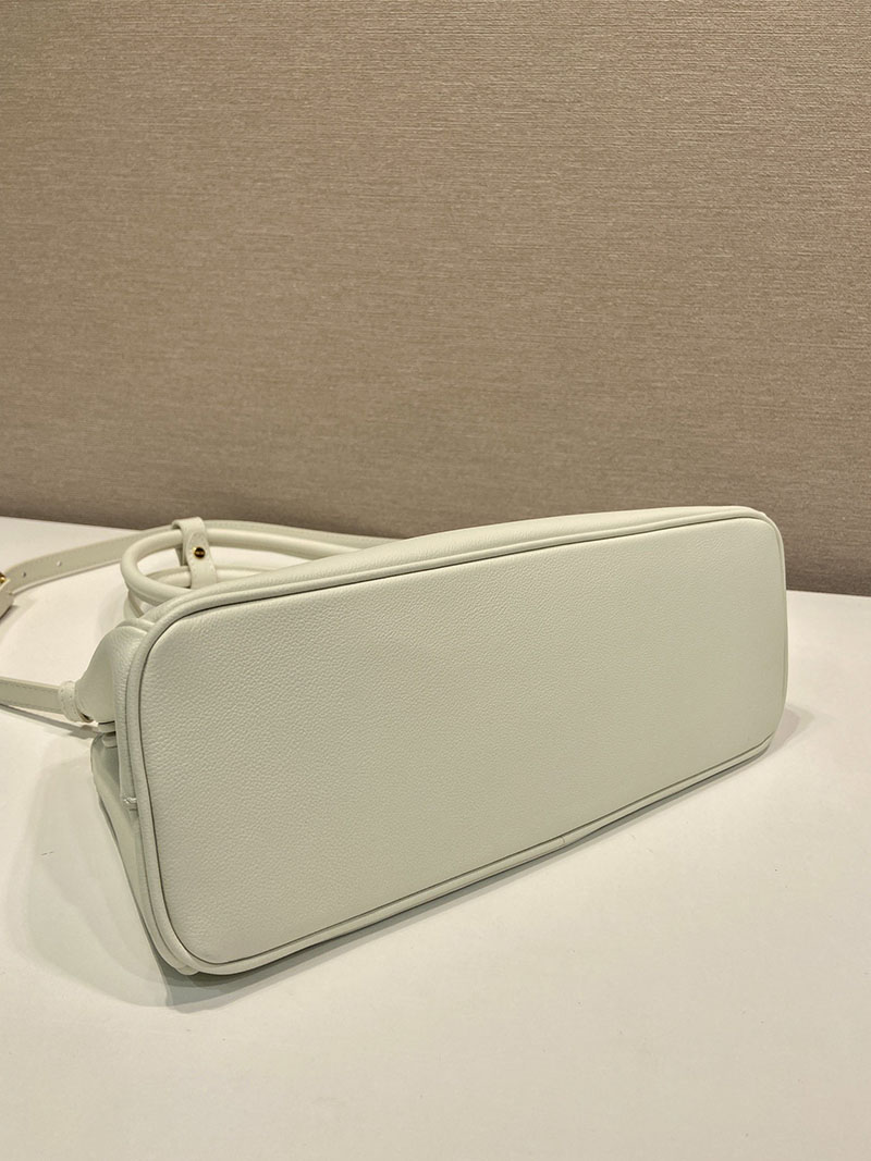 プラダ バッグ レディース PRADA ガレリア ミディアム レザー バッグ ホワイト 1BA457_2CYS_F0009 プラダ ハンドバッグ レザー - 画像 (5)