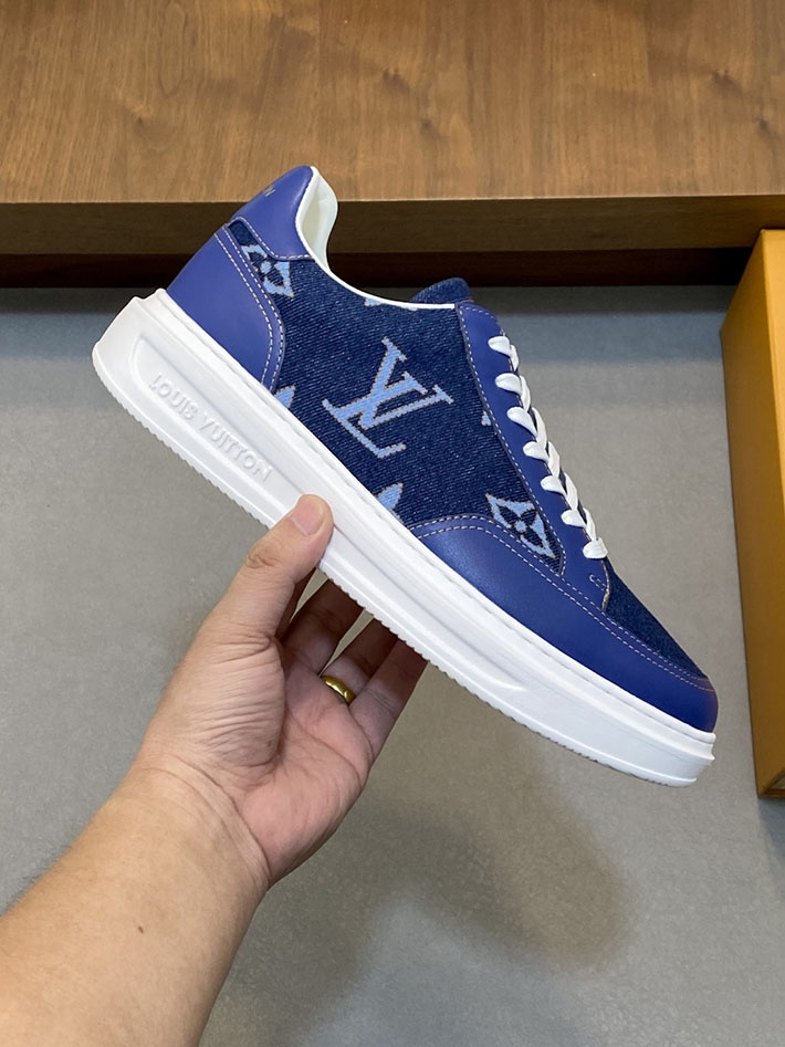 最高級ルイヴィトンスーパーコピー Louis Vuitton ビバリーヒルズ スニーカー ブルー 1AJ800 ヴィトン スニーカー メンズ - 画像 (9)