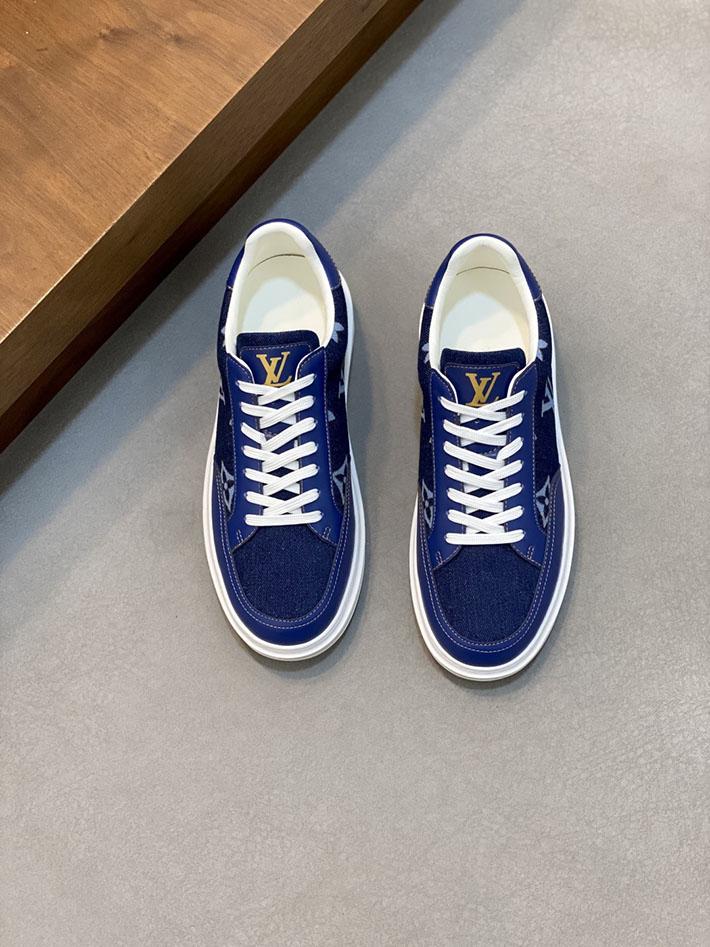 最高級ルイヴィトンスーパーコピー Louis Vuitton ビバリーヒルズ スニーカー ブルー 1AJ800 ヴィトン スニーカー メンズ - 画像 (3)