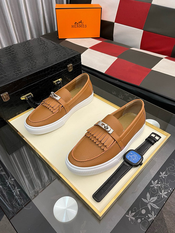 メンズ 最高級エルメススーパーコピー HERMES ゲーム Gameスリッポンスニーカー 2628020 エルメス ゲーム スニーカー - 画像 (4)