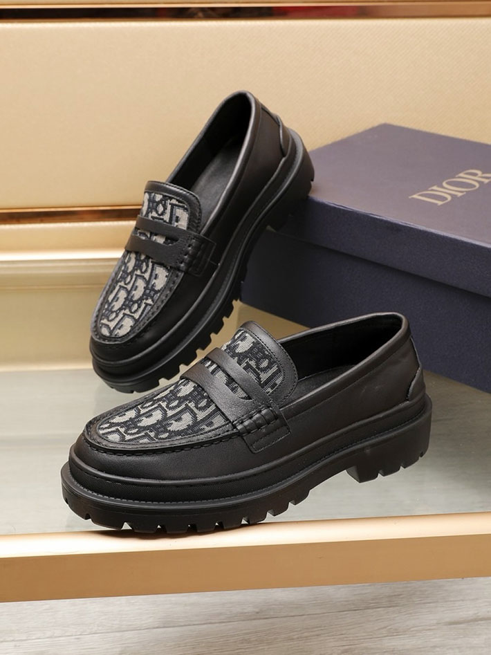 メンズ 最高級ディオールスーパーコピー DIOR EXPLORER ローファー 革靴 シューズ レザー 2628040 革靴 メンズ ビジネス ブランド - 画像 (5)
