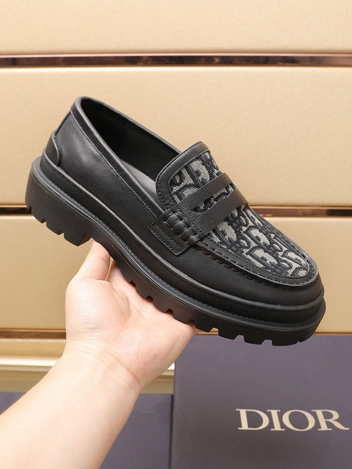 メンズ 最高級ディオールスーパーコピー DIOR EXPLORER ローファー 革靴 シューズ レザー 2628040 革靴 メンズ ビジネス ブランド - 画像 (4)