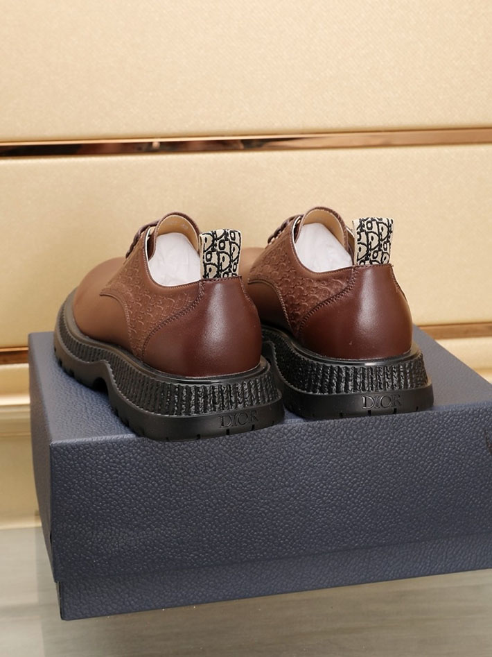 メンズ 最高級ディオールスーパーコピー DIOR オブリーク バッファローダービー シューズ 靴 2628054 Dior 革靴 メンズ - 画像 (7)