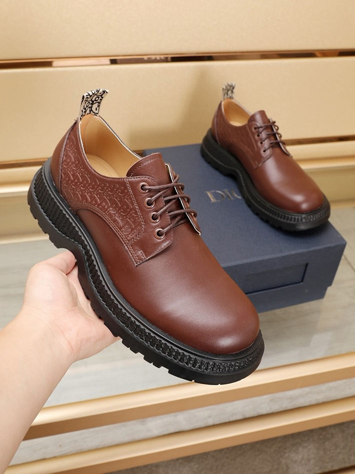 メンズ 最高級ディオールスーパーコピー DIOR オブリーク バッファローダービー シューズ 靴 2628054 Dior 革靴 メンズ - 画像 (6)