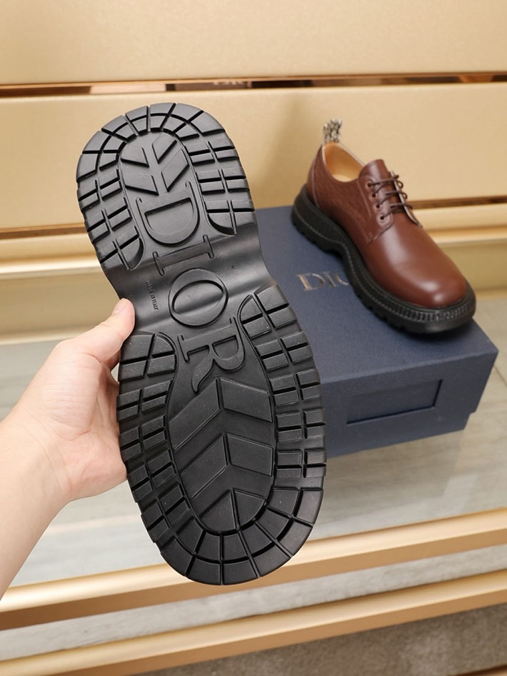 メンズ 最高級ディオールスーパーコピー DIOR オブリーク バッファローダービー シューズ 靴 2628054 Dior 革靴 メンズ - 画像 (4)