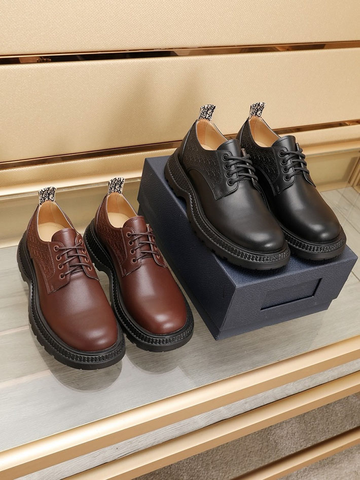 メンズ 最高級ディオールスーパーコピー DIOR オブリーク バッファローダービー シューズ 靴 2628054 Dior 革靴 メンズ - 画像 (3)