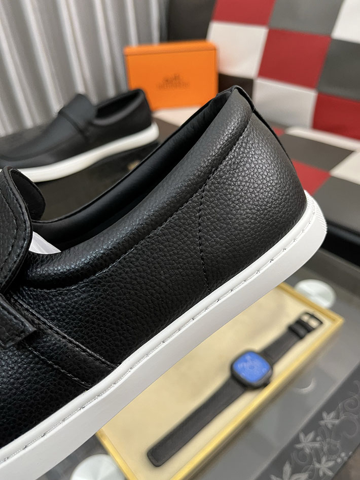 メンズ 最高級エルメススーパーコピー HERMES モカシン ライク ローファー 靴 黒 H252926ZA01395 エルメス モカシン メンズ - 画像 (8)