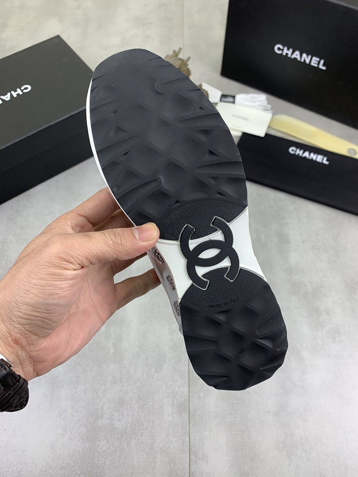 男女 兼用 最高級シャネルスーパーコピー CHANEL ココマーク ワッペンロゴ スエードレザー シャギーニット 2628122 シャネル スニーカー レディース - 画像 (2)