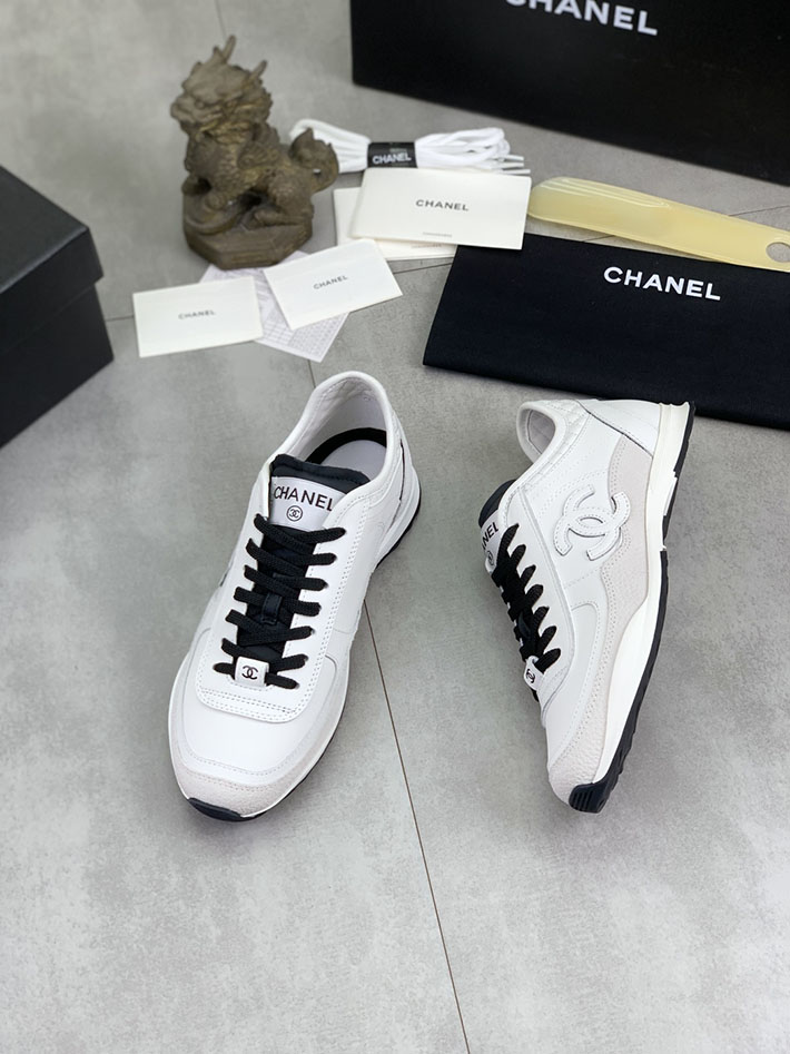 男女 兼用 最高級シャネルスーパーコピー CHANEL ココマーク ワッペンロゴ スエードレザー シャギーニット 2628132 海外セレブ スニーカー 2026 - 画像 (8)
