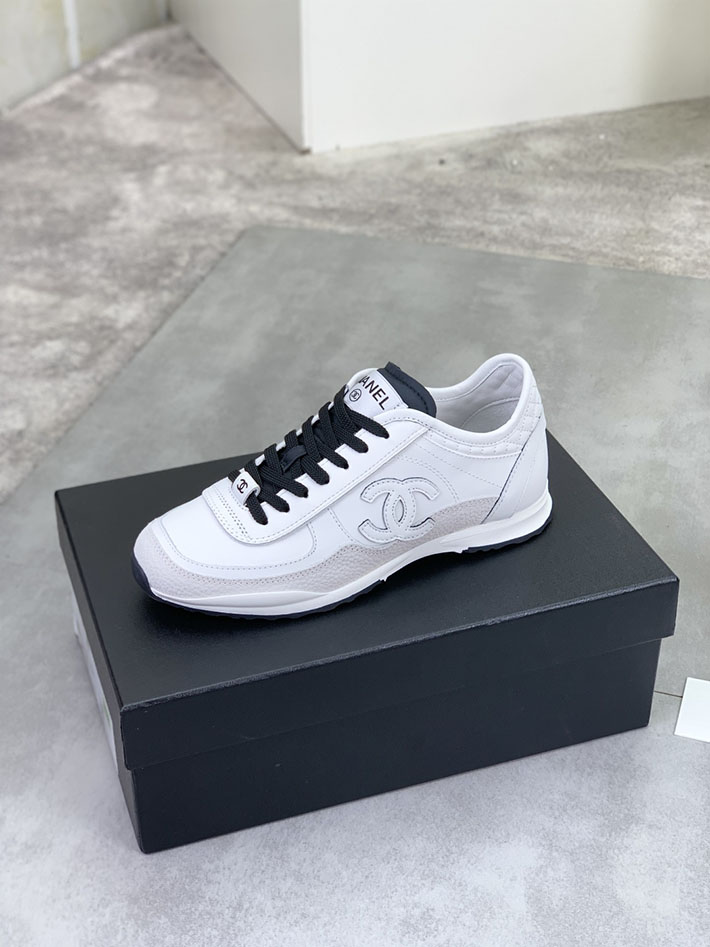 男女 兼用 最高級シャネルスーパーコピー CHANEL ココマーク ワッペンロゴ スエードレザー シャギーニット 2628132 海外セレブ スニーカー 2026 - 画像 (7)
