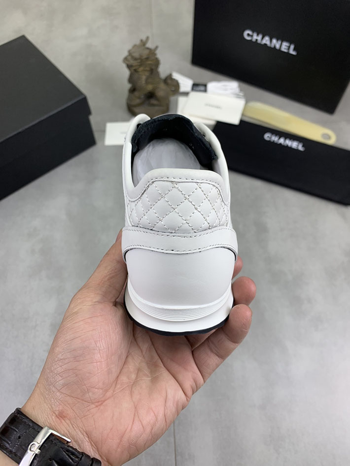 男女 兼用 最高級シャネルスーパーコピー CHANEL ココマーク ワッペンロゴ スエードレザー シャギーニット 2628132 海外セレブ スニーカー 2026 - 画像 (3)