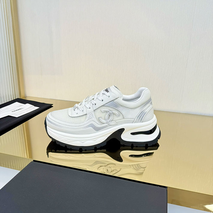 レディース 最高級シャネルスーパーコピー CHANEL スニーカー レースアップ ローカット ココマーク レザー 2628148 芸能人 愛用スニーカー レディース - 画像 (4)