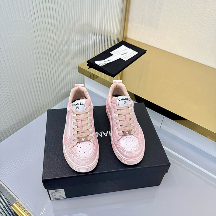 レディース 最高級シャネルスーパーコピー CHANEL スニーカー レースアップ ローカット ココマーク レザー 2628152 レディーススニーカー おしゃれ 人気 - 画像 (2)