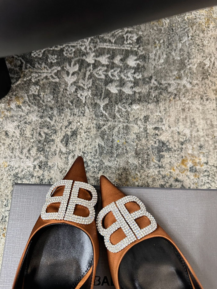 最高級バレンシアガスーパーコピー BALENCIAGA パンプス スエード調 ポインテッドトゥ ハイヒール 2628191 バレンシアガ リボン 靴 - 画像 (9)