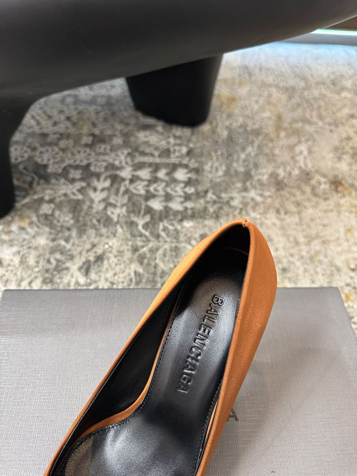 最高級バレンシアガスーパーコピー BALENCIAGA パンプス スエード調 ポインテッドトゥ ハイヒール 2628191 バレンシアガ リボン 靴 - 画像 (7)