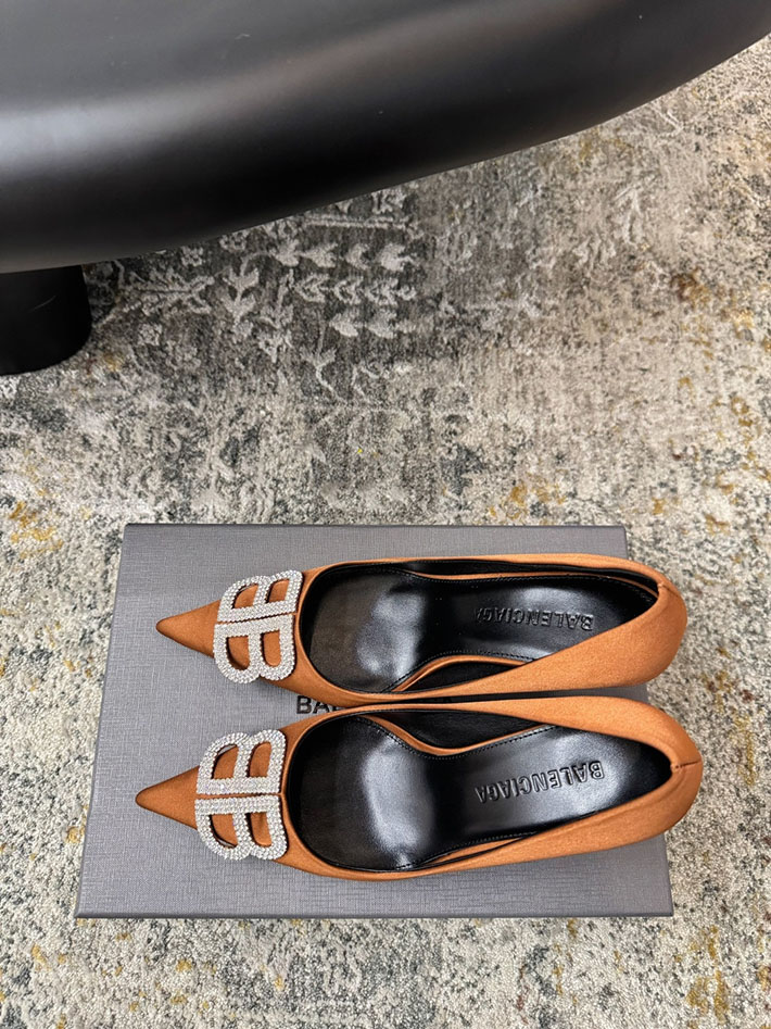 最高級バレンシアガスーパーコピー BALENCIAGA パンプス スエード調 ポインテッドトゥ ハイヒール 2628191 バレンシアガ リボン 靴 - 画像 (4)