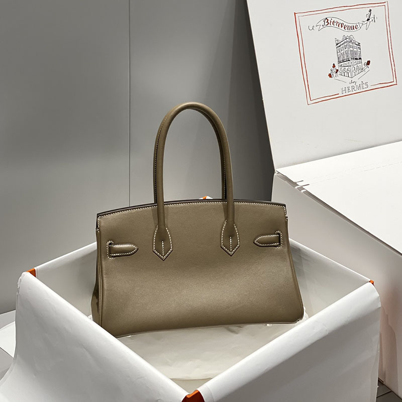 HERMES バーキンショルダーライト 29 Shoulder birkin エトゥープ スイフト シルバー金具 2627395 ショルダーバーキン 新作 - 画像 (8)