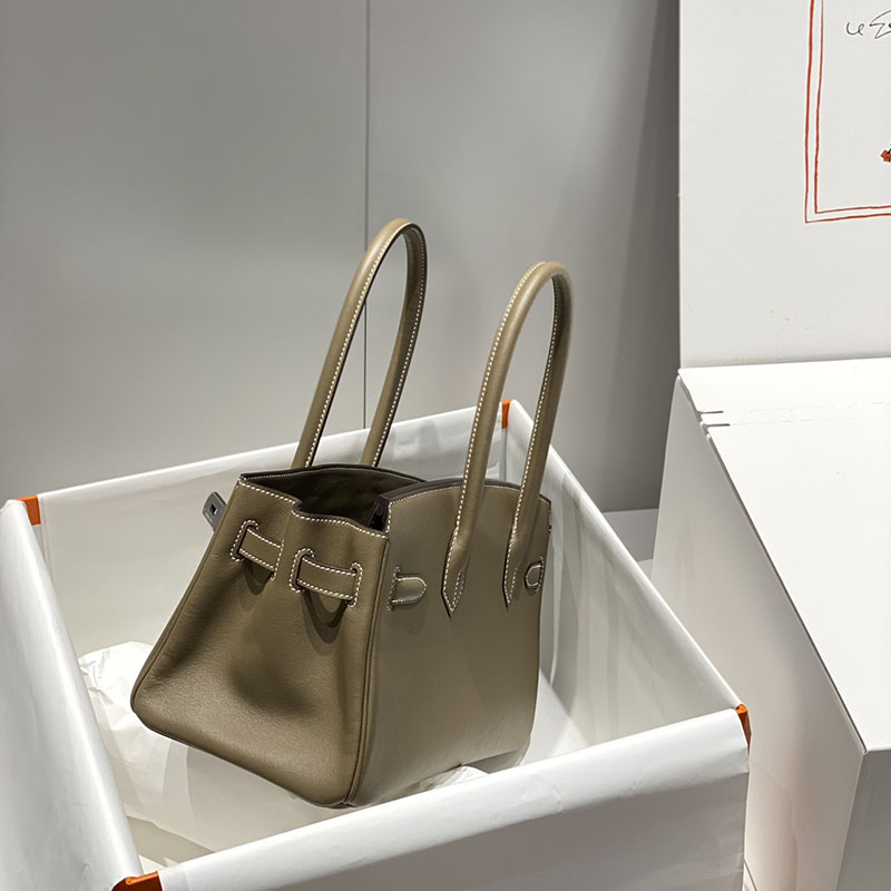 HERMES バーキンショルダーライト 29 Shoulder birkin エトゥープ スイフト シルバー金具 2627395 ショルダーバーキン 新作 - 画像 (7)