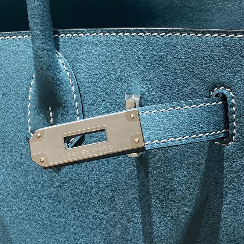 HERMES バーキンショルダーライト 29 Shoulder birkin ブルージーン スイフト シルバー金具 2627398 エルメスバーキンショルダー - 画像 (5)