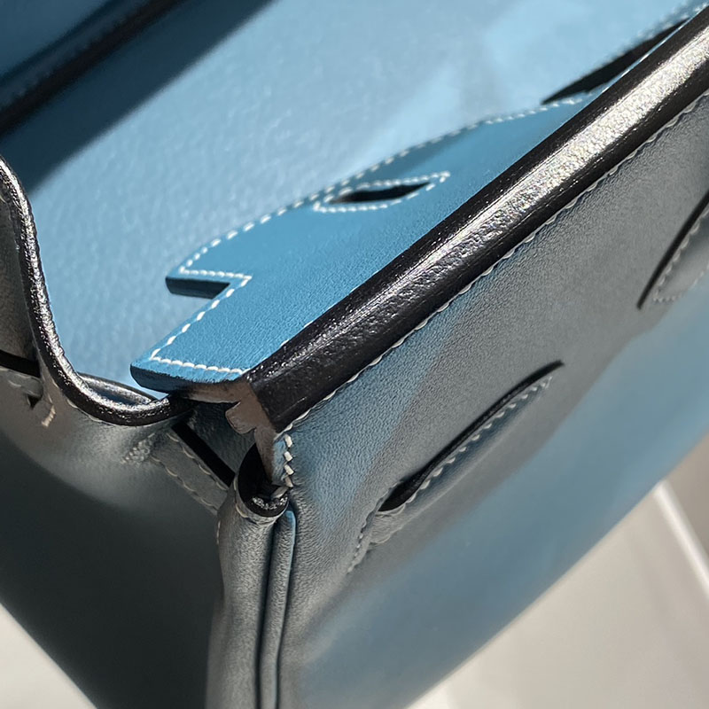 HERMES バーキンショルダーライト 29 Shoulder birkin ブルージーン スイフト シルバー金具 2627398 エルメスバーキンショルダー - 画像 (3)