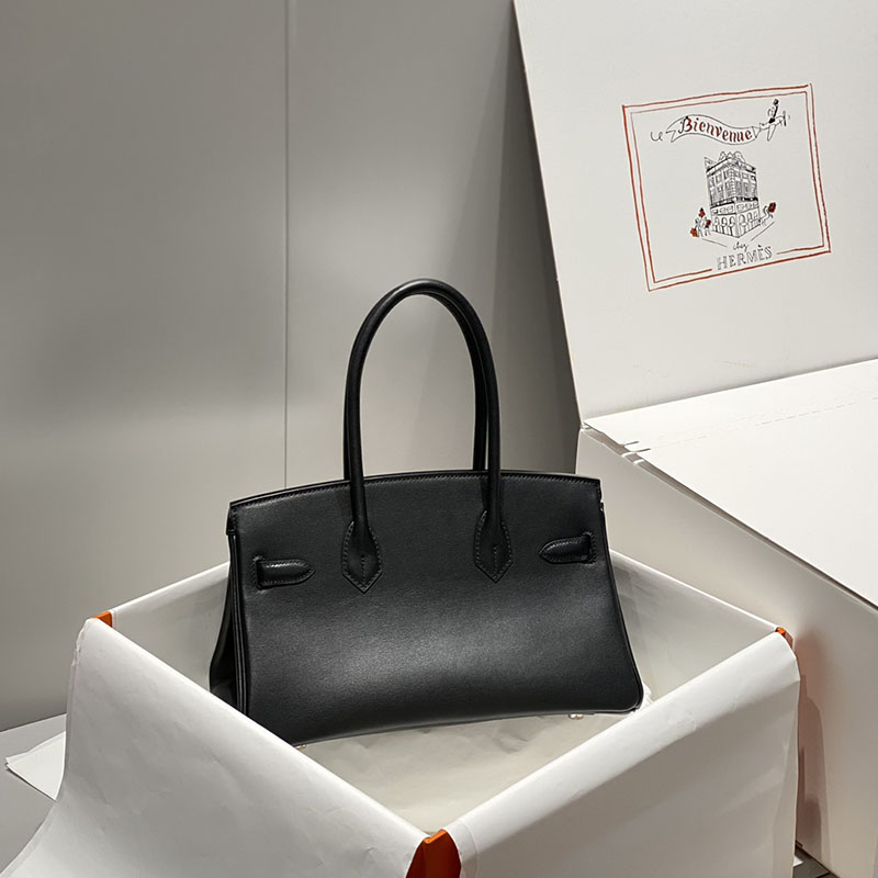 HERMES バーキンショルダーライト 29 Shoulder birkin 黒 ブラック スイフト シルバー金具 2627399 エルメス バッグ バーキン - 画像 (8)