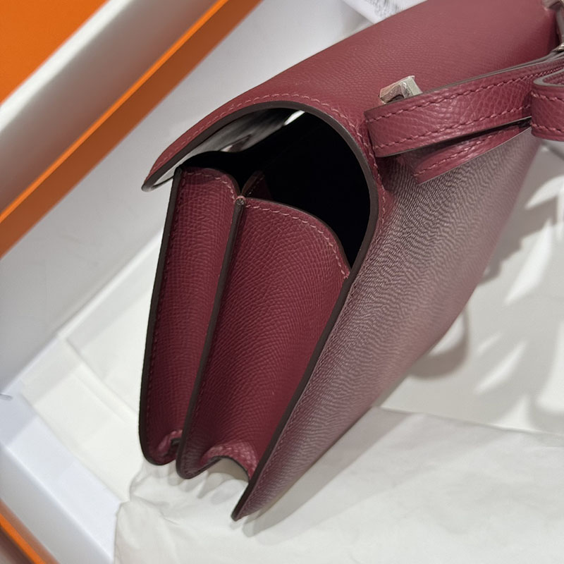 エルメス アウトレット 海外 HERMES コンスタンス3 ミニ ルビー ヴォーエプソン シルバー金具 2627417 コンスタンスミニ 定価 - 画像 (8)
