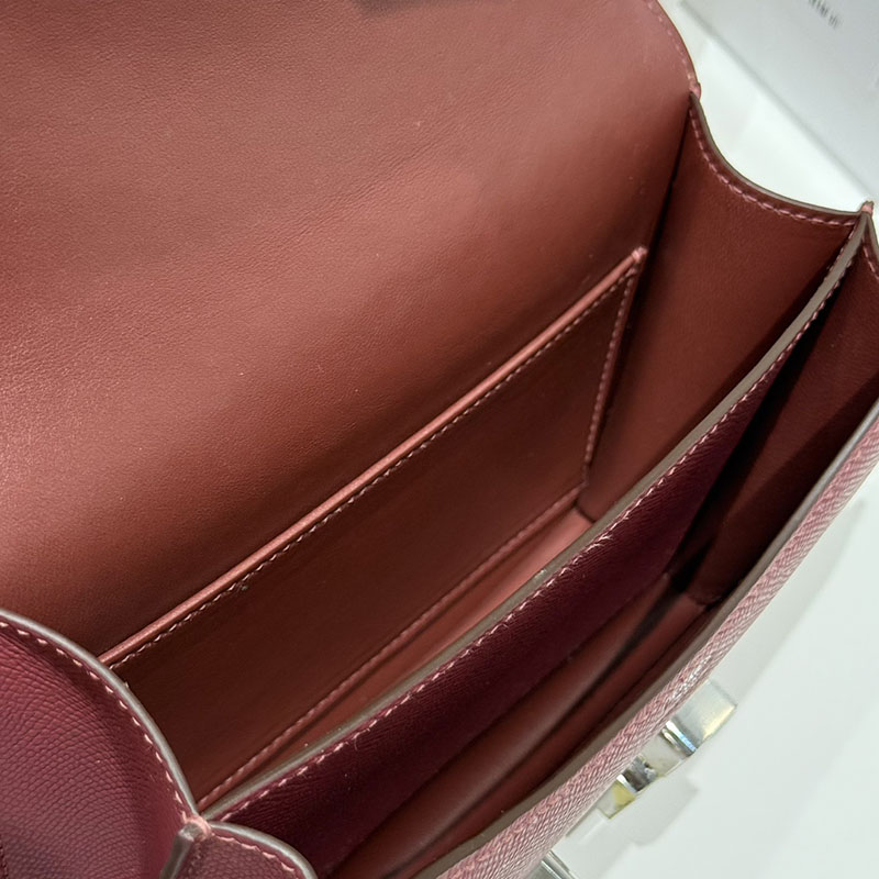 エルメス アウトレット 海外 HERMES コンスタンス3 ミニ ルビー ヴォーエプソン シルバー金具 2627417 コンスタンスミニ 定価 - 画像 (2)