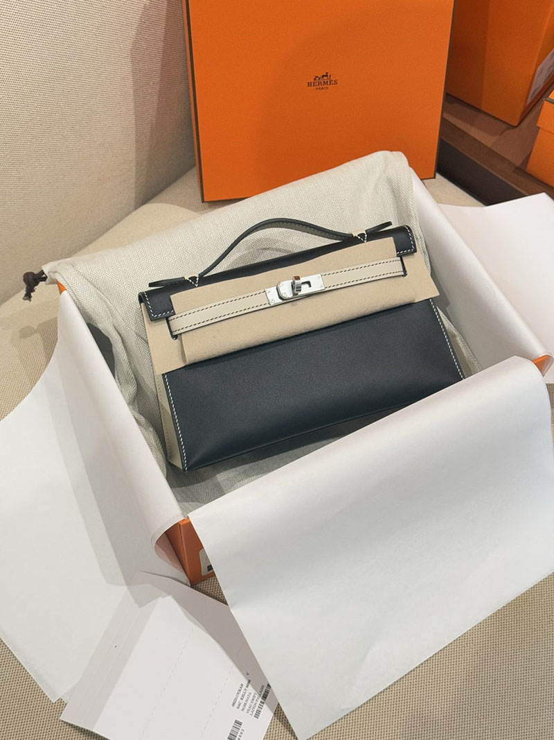 エルメス ミニ ケリー バッグ HERMES ポシェットケリー 黒 ブラック/ベトン スイフト シルバー金具 2627479 エルメス専門店 おすすめ - 画像 (8)