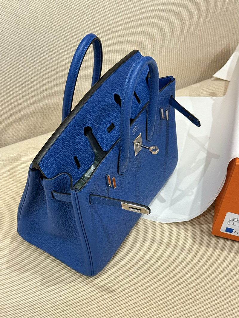 バーキン25 スーパーコピー HERMES バーキン25 ブルーフランス トゴ シルバー金具 2627492 エルメス専門店 おすすめ - 画像 (14)