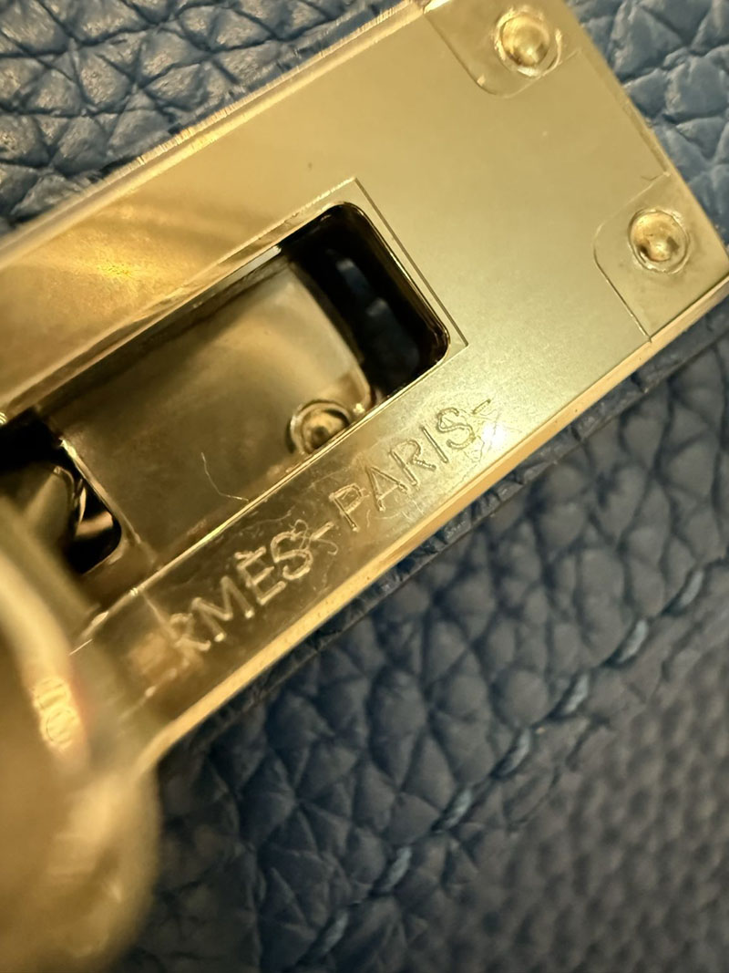 バーキン25 スーパーコピー HERMES バーキン25 ブルーフランス トゴ シルバー金具 2627492 エルメス専門店 おすすめ - 画像 (10)