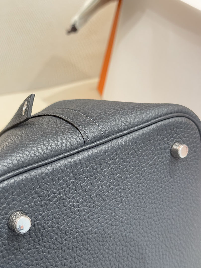 本革 レディース ハンドバッグ HERMES ピコタンロック 22 MM グリミスティ トリヨンクレマンス シルバー金具 2627523 エルメス専門店 おすすめ - 画像 (7)