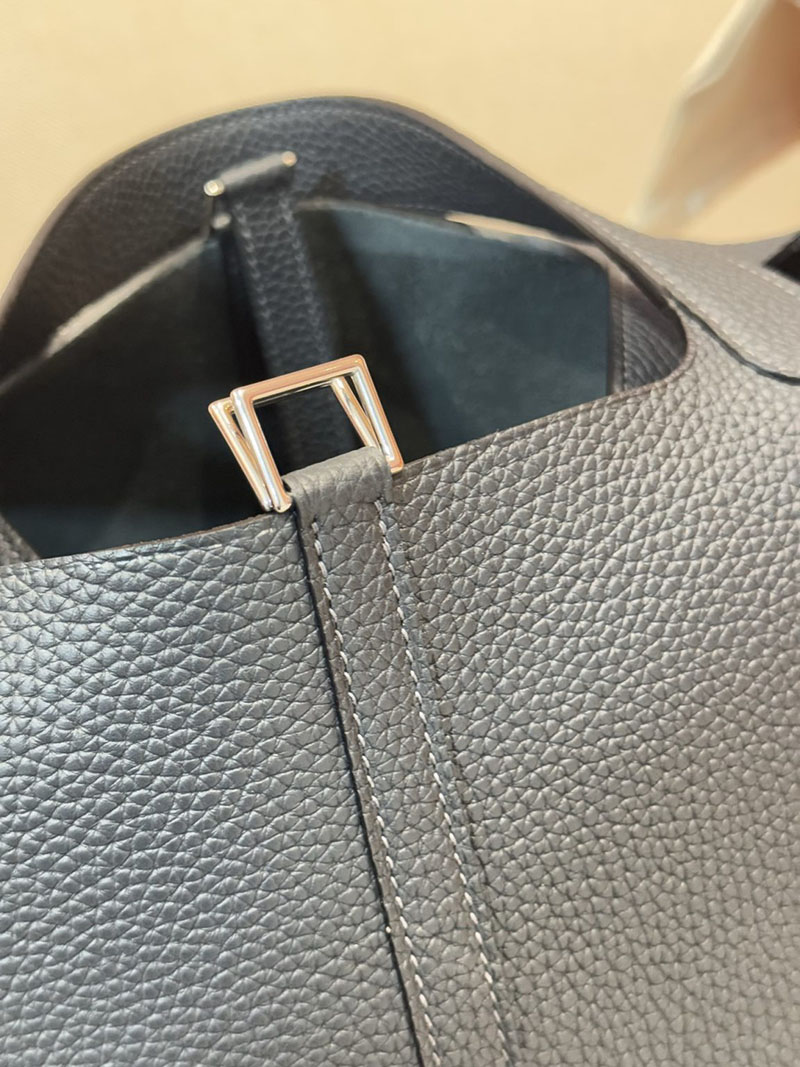本革 レディース ハンドバッグ HERMES ピコタンロック 22 MM グリミスティ トリヨンクレマンス シルバー金具 2627523 エルメス専門店 おすすめ - 画像 (6)