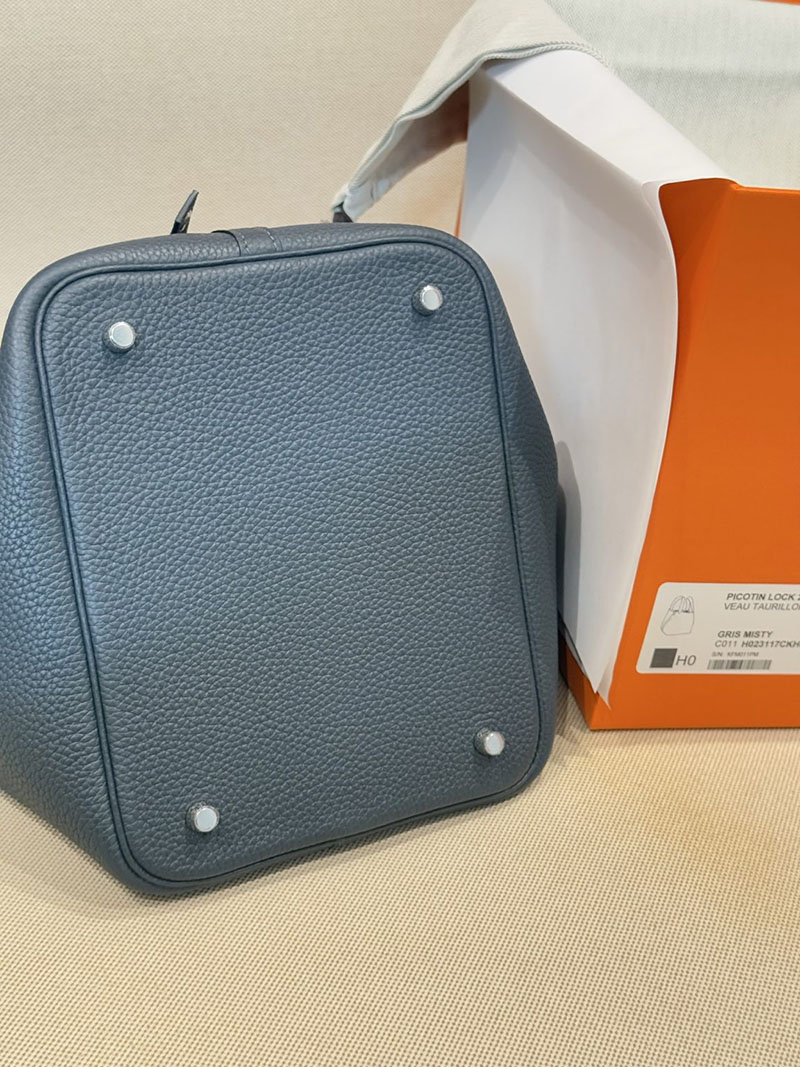本革 レディース ハンドバッグ HERMES ピコタンロック 22 MM グリミスティ トリヨンクレマンス シルバー金具 2627523 エルメス専門店 おすすめ - 画像 (3)