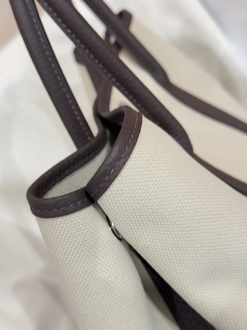 エルメス トートバッグ 人気 HERMES ガーデンパーティ 30 TPM エベンヌ/グレー ネゴンダ/トワル シルバー金具 2627534 エルメス専門店 - 画像 (3)