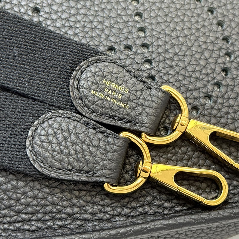 エルメス ミニ ショルダー HERMES エヴリン TPM 黒 ブラック トリヨンクレマンス ゴールド金具 2627656 エルメス 海外通販 - 画像 (2)