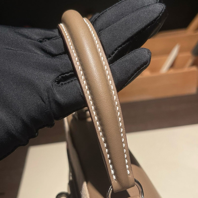ケリー 28 エトゥープ HERMES ケリー28 内縫い エトゥープ スイフト/トワルアッシュ シルバー金具 2627688 エルメス 海外通販 - 画像 (5)