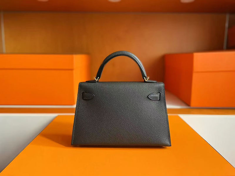 エルメス ミニケリー 黒 HERMES ケリーミニ2 外縫い グリミスティ ヴォーエプソン ゴールド金具 2627716 エルメス 新作バッグ - 画像 (9)