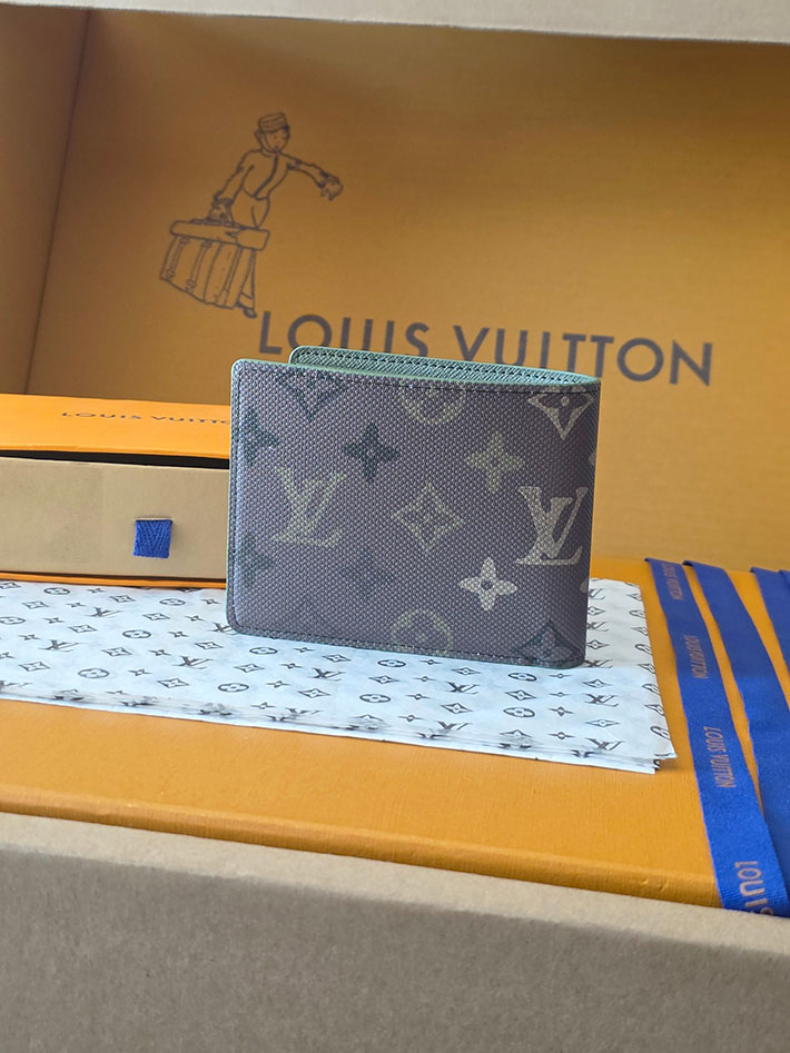 ルイヴィトン販売店舗 財布 メンズ Louis Vuitton ポルトフォイユ・ミュルティプル カーキ M27058 ルイヴィトン 財布 二つ折り メンズ - 画像 (11)