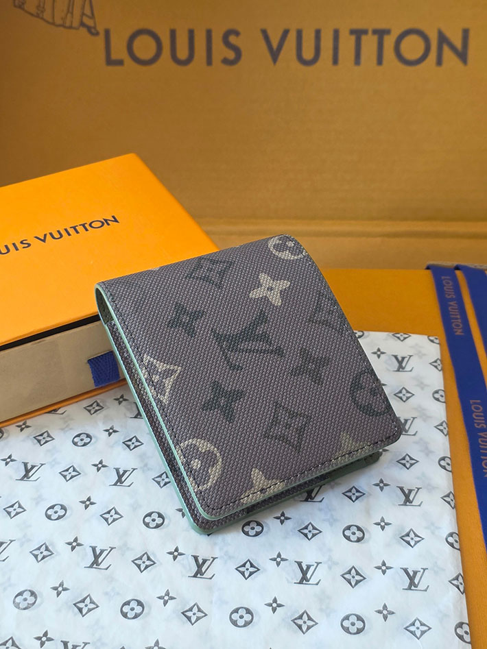 ルイヴィトン販売店舗 財布 メンズ Louis Vuitton ポルトフォイユ・ミュルティプル カーキ M27058 ルイヴィトン 財布 二つ折り メンズ - 画像 (9)
