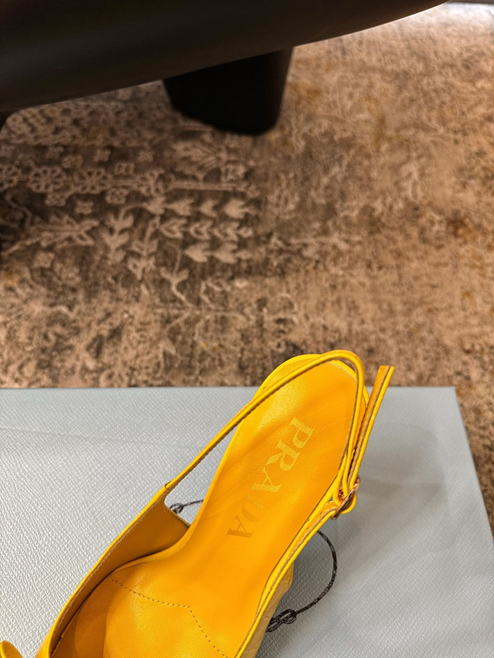 プラダ 靴 シューズ レディース 海外通販 PRADA パテントレザー スリングバックパンプス 2628202 プラダ パンプス アウトレット - 画像 (7)