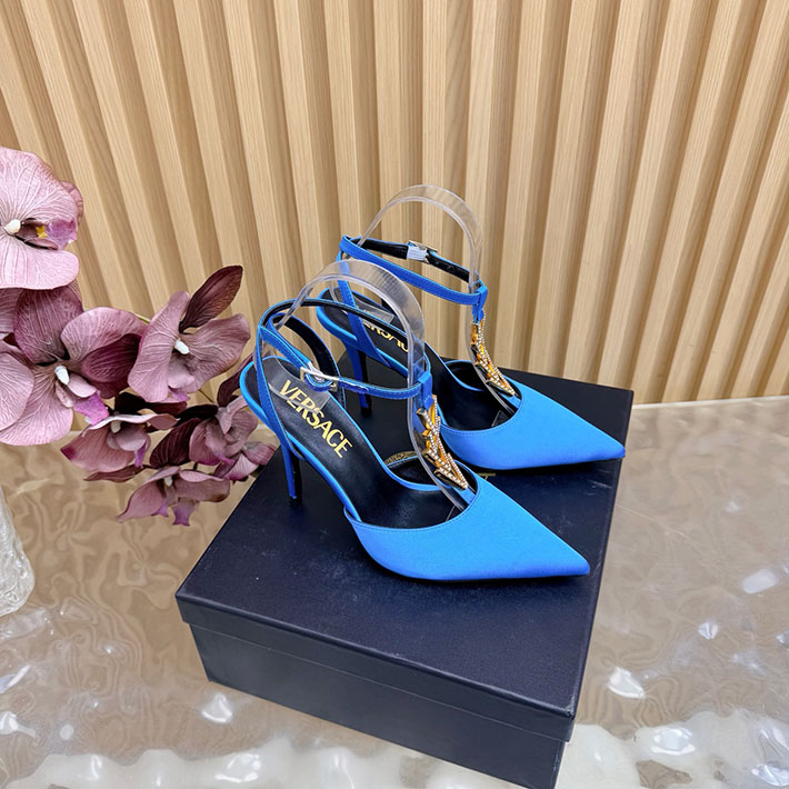 最高級ヴェルサーチェスーパーコピー VERSACE セーフティ ピン キトン ヒール パンプス 2628233 ヴェルサーチ 靴 アウトレット - 画像 (9)